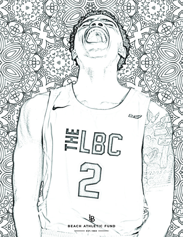 Men's Basketball Coloring Page