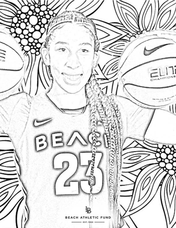 Women's Basketball Coloring Page